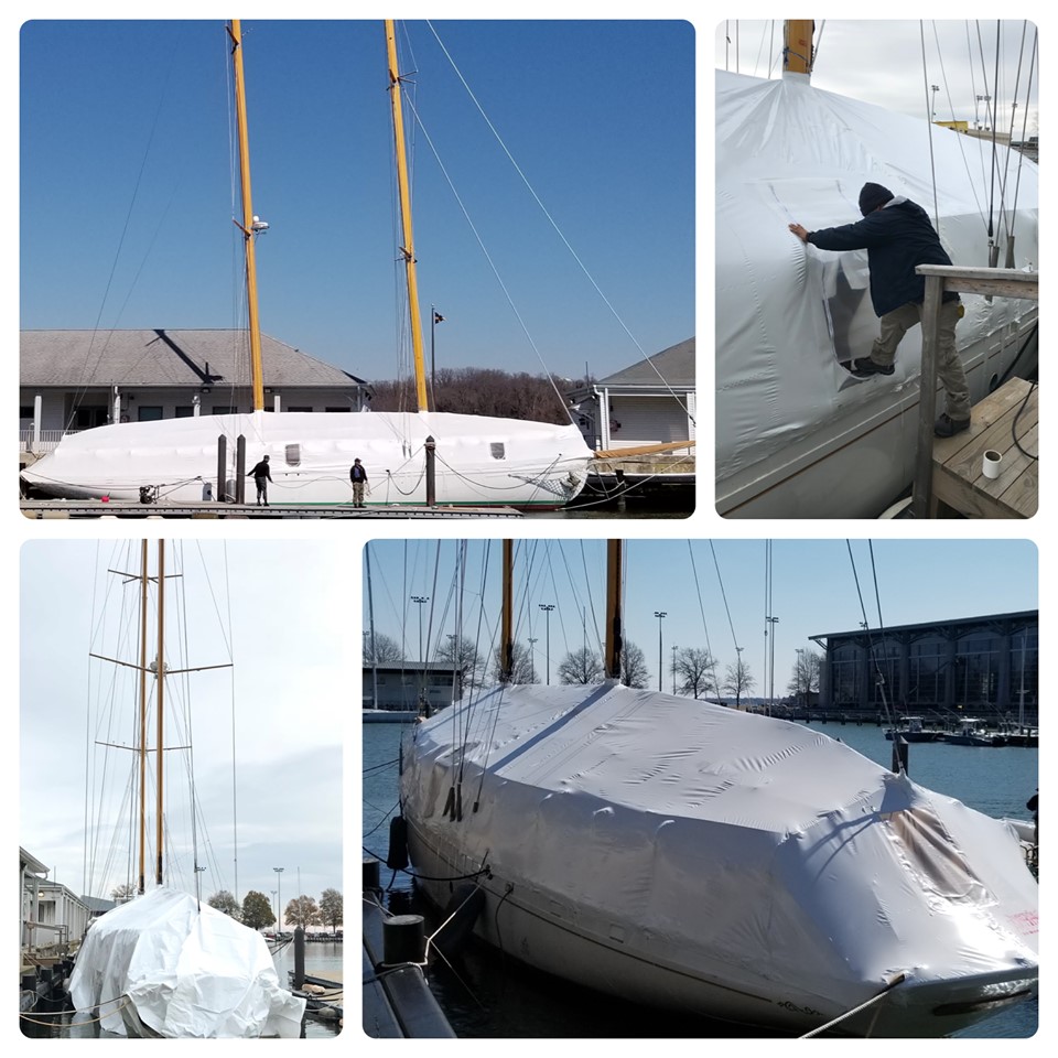 boat shrink wrapping - annapolis md - diversified marine